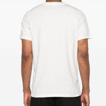 T-shirt girocollo in bianco - uomo 