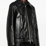Giacca in pelle ciocca in nero Maxmara sportmax - donna 