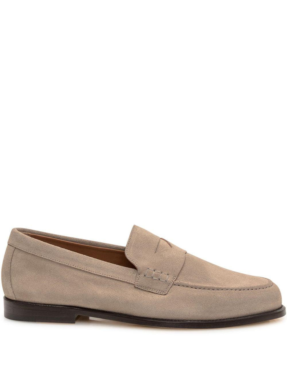 Mocassini penny in beige Doucal's - uomo 
