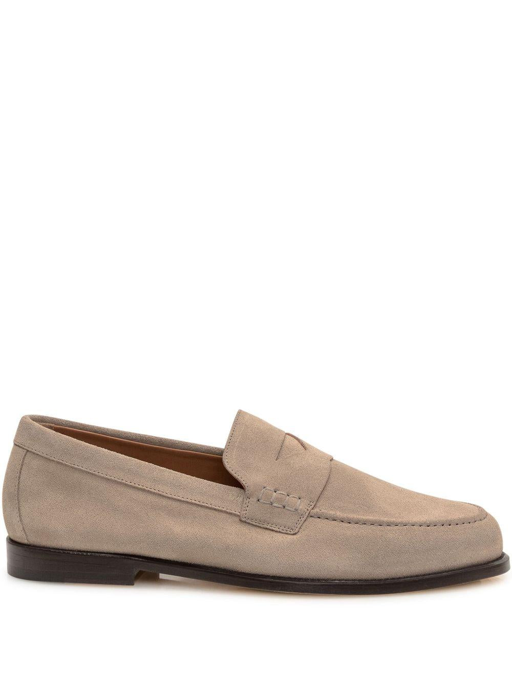Mocassini penny in beige Doucal's - uomo 