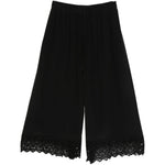 Pantaloni corti con orlo in pizzo in nero simone rocha - donna 