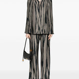 Pantaloni con stampa in grigio di Lanvin - donna 