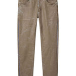 Jeans con effetto vissuto in marrone Purple - uomo 