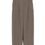 Pantaloni gessati in lana in marrone Maxmara - donna 