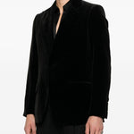 Blazer monopetto in nero Lardini - uomo 