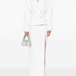 Giacca doppiopetto con decorazione in bianco Alessandra Rich - donna 