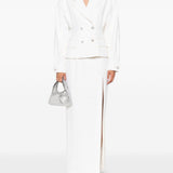 Giacca doppiopetto con decorazione in bianco Alessandra Rich - donna 