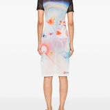 Abito midi con stampa multicolore Casablanca - donna 