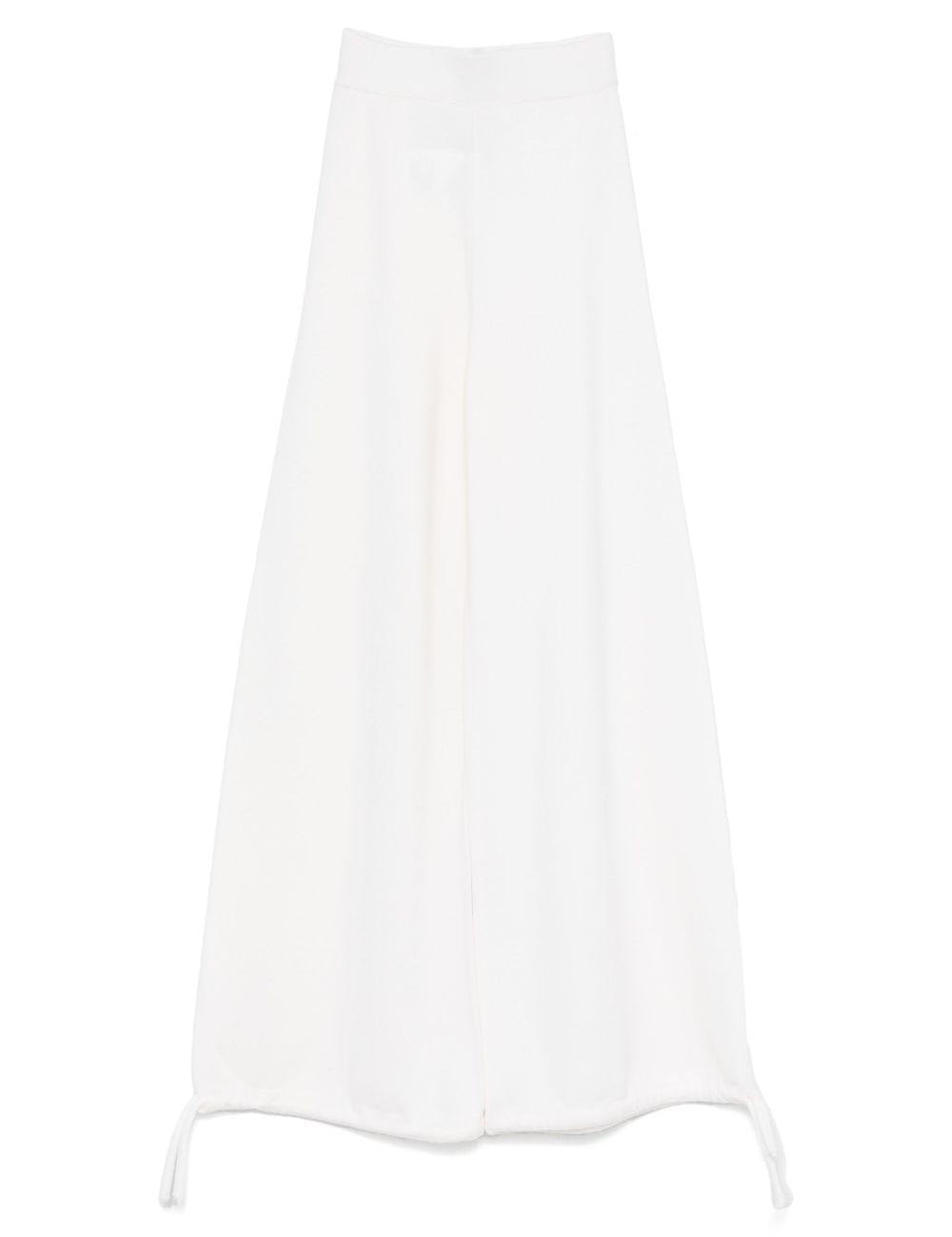 Pantaloni con vita elasticizzata in bianco Maxmara - donna 