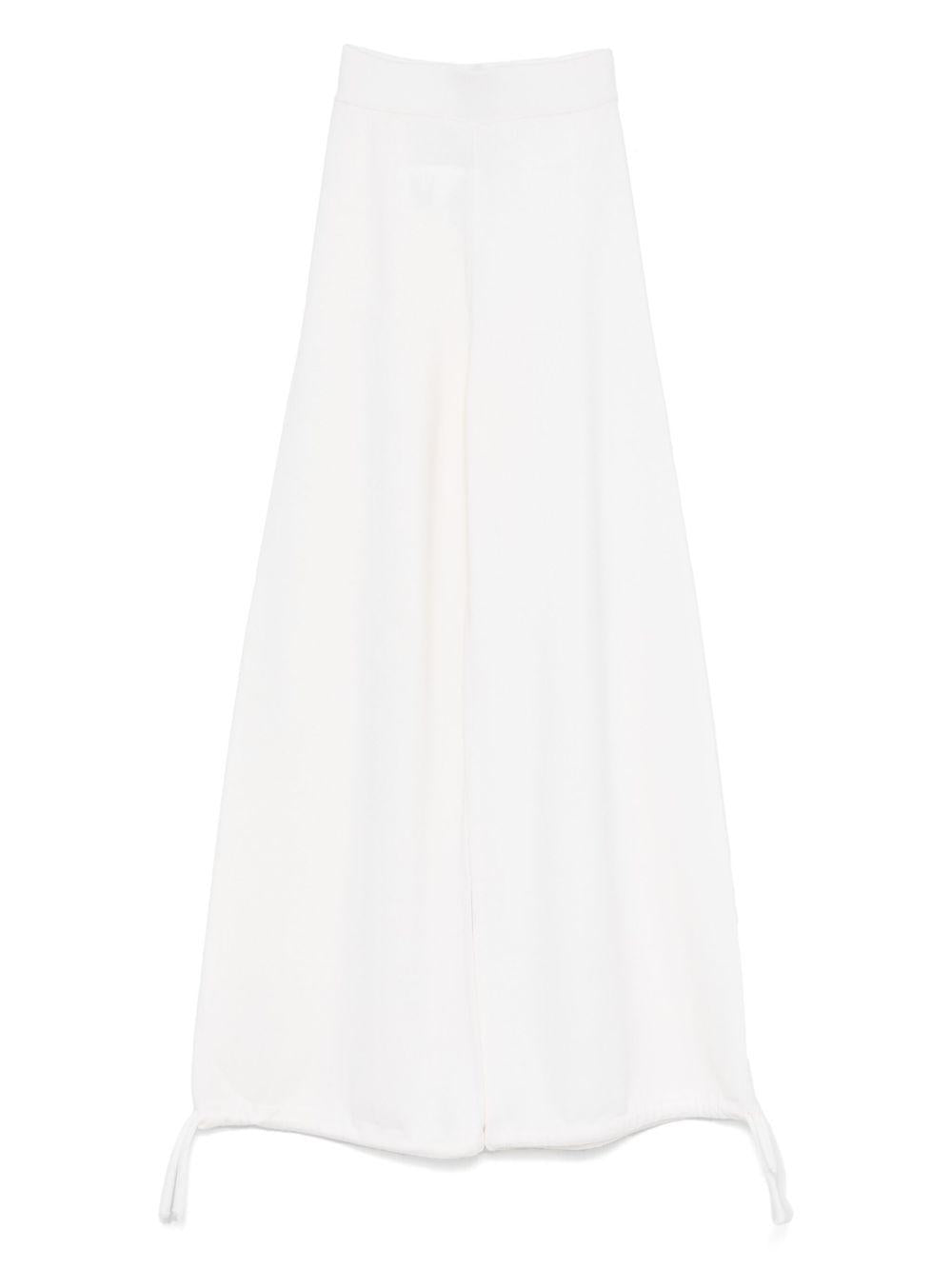 Pantaloni con vita elasticizzata in bianco Maxmara - donna 