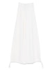 Women's Max Mara elasticated waist trousers in white