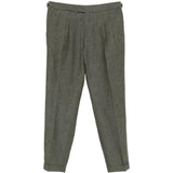 Pantaloni con pieghe e regolazione laterale in verde Briglia 1949 - uomo 