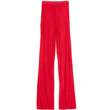 PANTALONI DRITTI BIAS IN ROSSO RICK OWENS LILIES - DONNA 