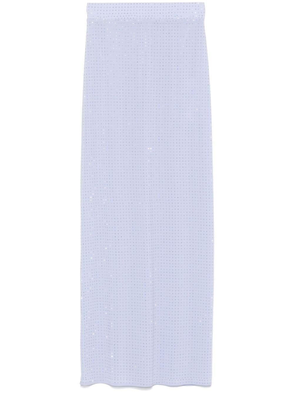 Gonna midi con cristalli in celeste Alex perry - donna 