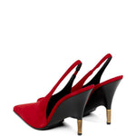Decollete Bella In Suede in rosso Khaite - donna 