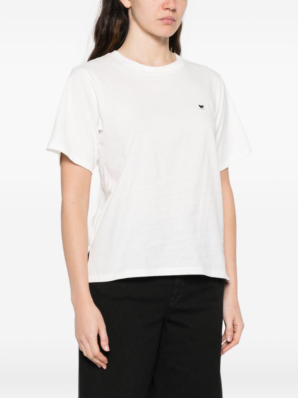 T-shirt con logo in bianco Maxmara weekend - donna 
