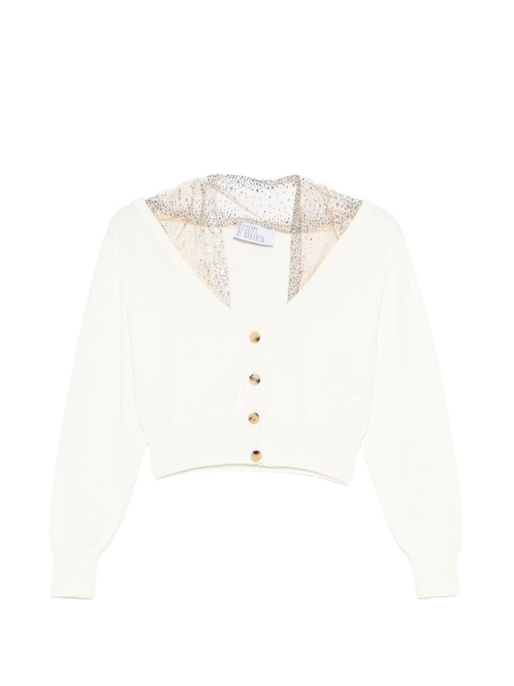 Cardigan con dettagli in bianco Giuseppe Di Morabito - donna 