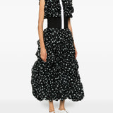 Abito con ruches a pois in nero Viktor&rolf - donna 