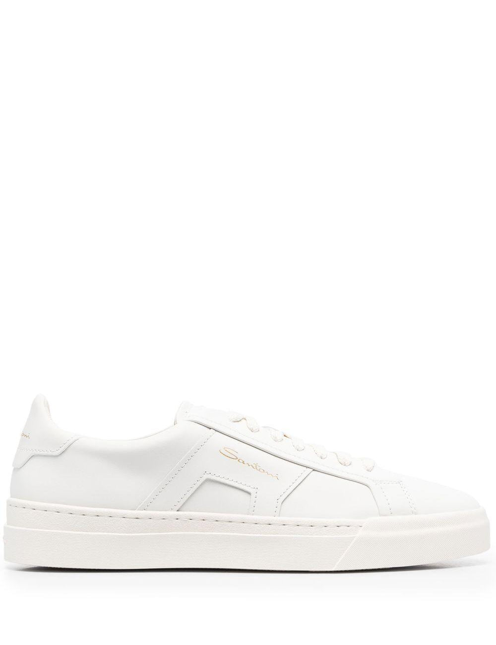 Sneakers con lacc in bianco Santoni - uomo 