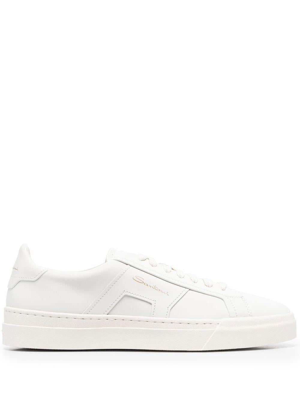 Sneakers con lacc in bianco Santoni - uomo 