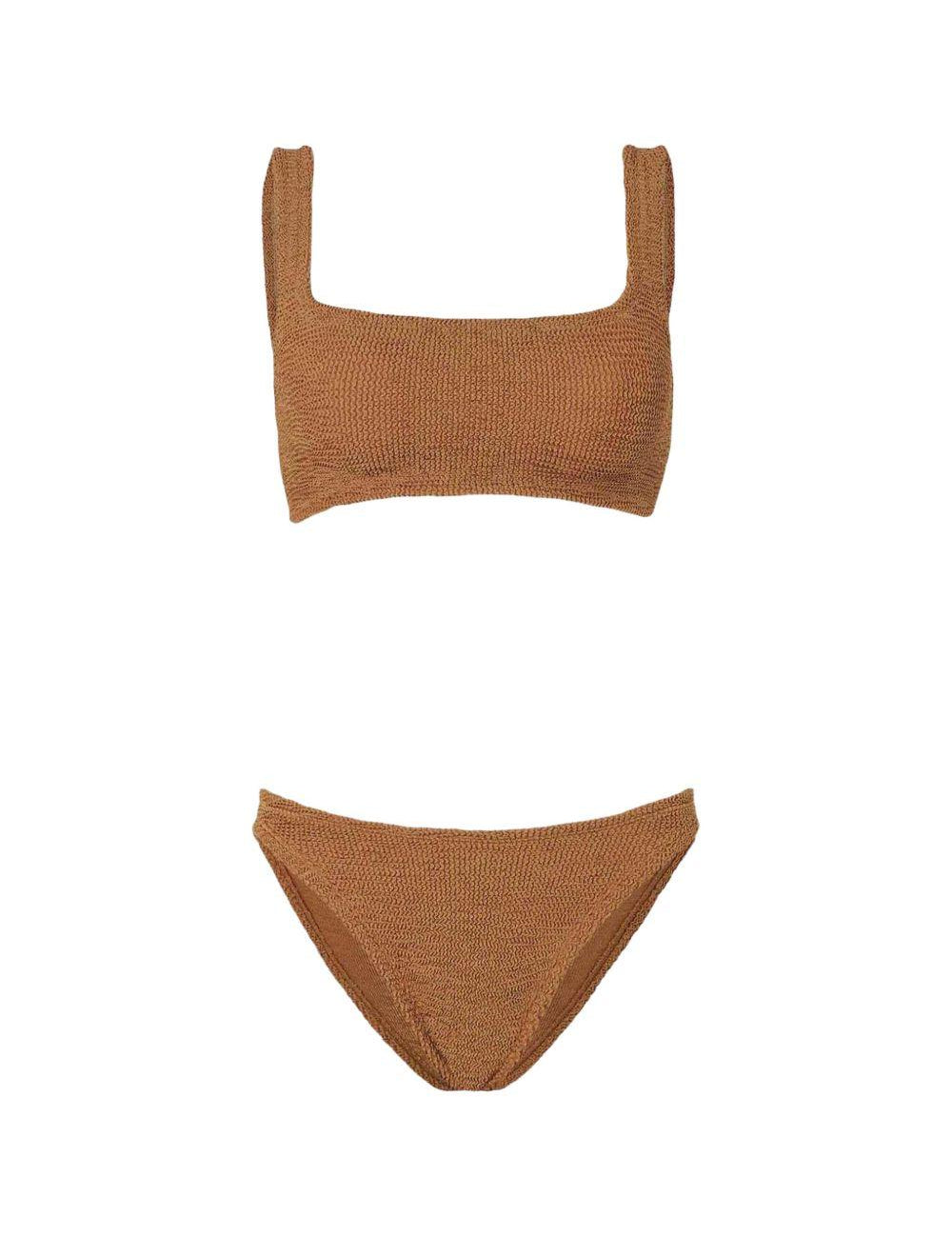 Bikini a coste xandra in marrone Hunza G - donna 