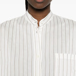 Chemisier a righe in bianco Toteme - donna 