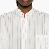 Chemisier a righe in bianco Toteme - donna 