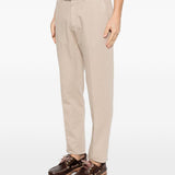 Pantaloni chino con passanti per cintura in beige Zegna - uomo 