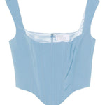 Top con scollo squadrato in blu Giuseppe di morabito - donna 