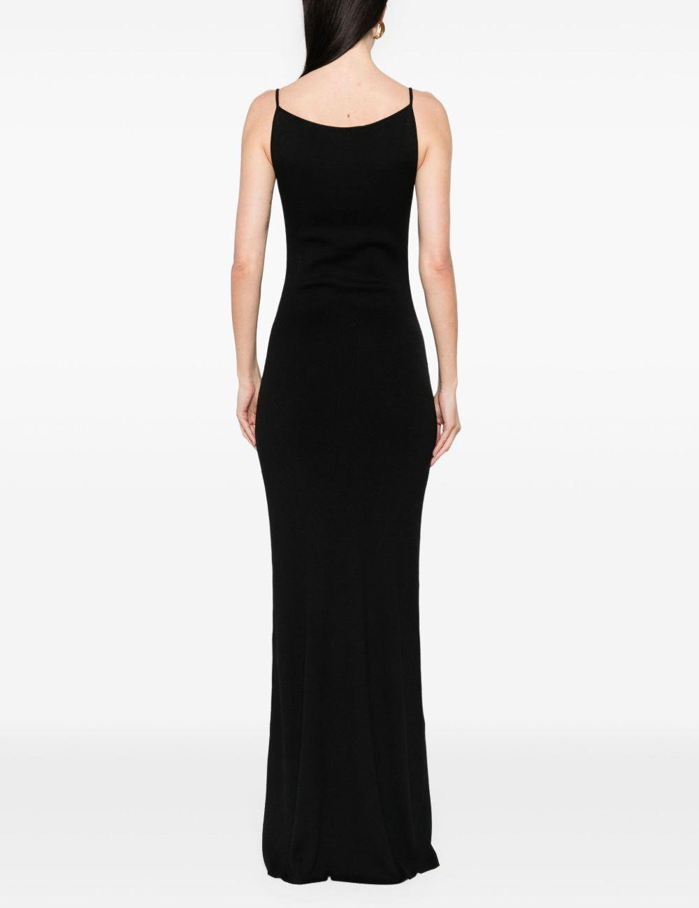 Abito lungo Lyr in maglia in nero Aya Muse - donna 