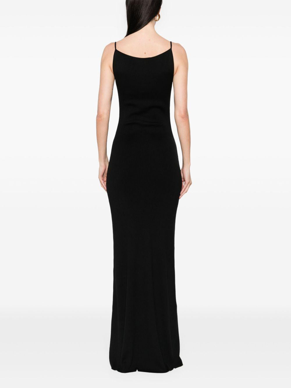 Abito lungo Lyr in maglia in nero Aya Muse - donna 