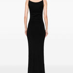 Abito lungo Lyr in maglia in nero Aya Muse - donna 