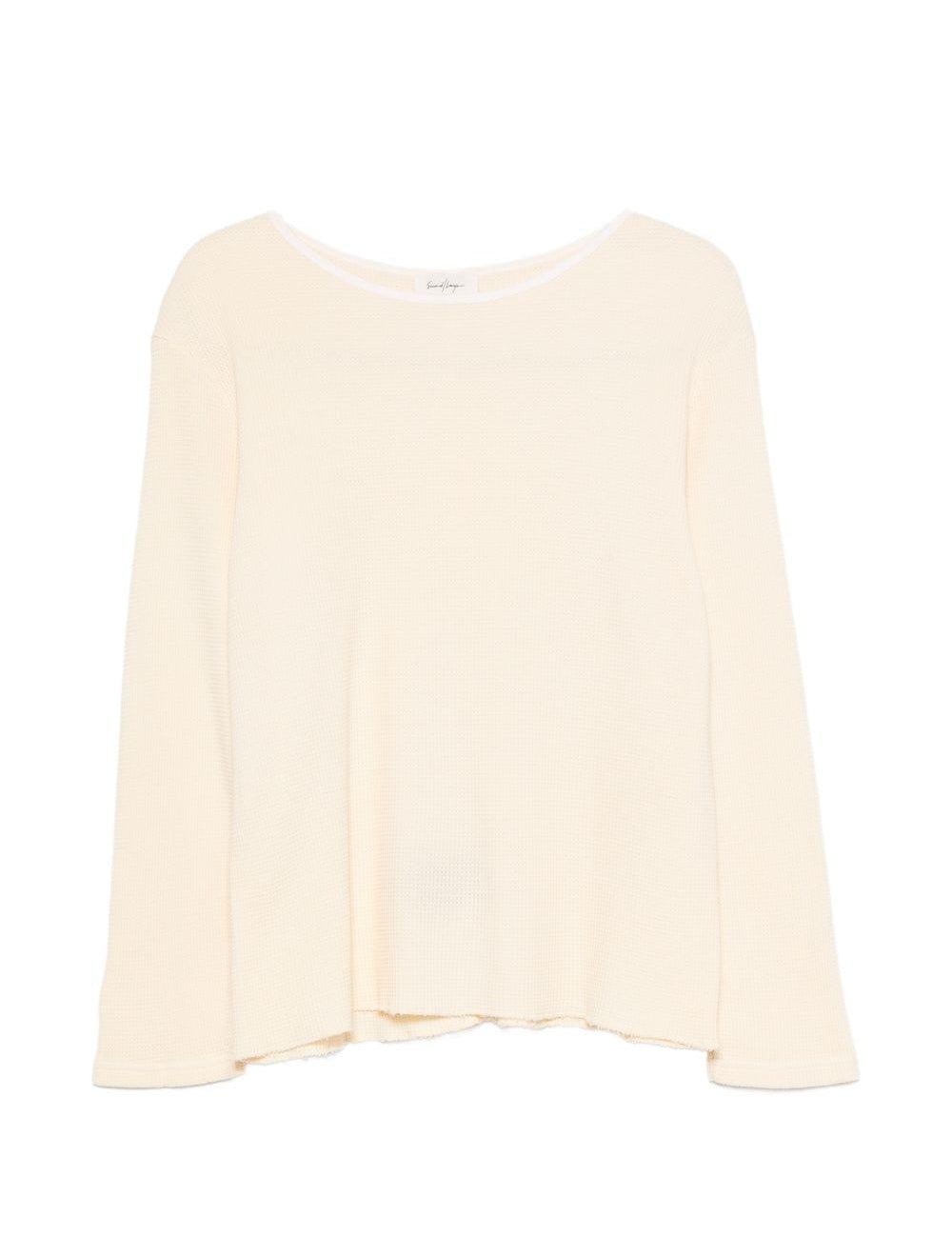 T-shirt a maniche lunghe  in beige Second layer - uomo 