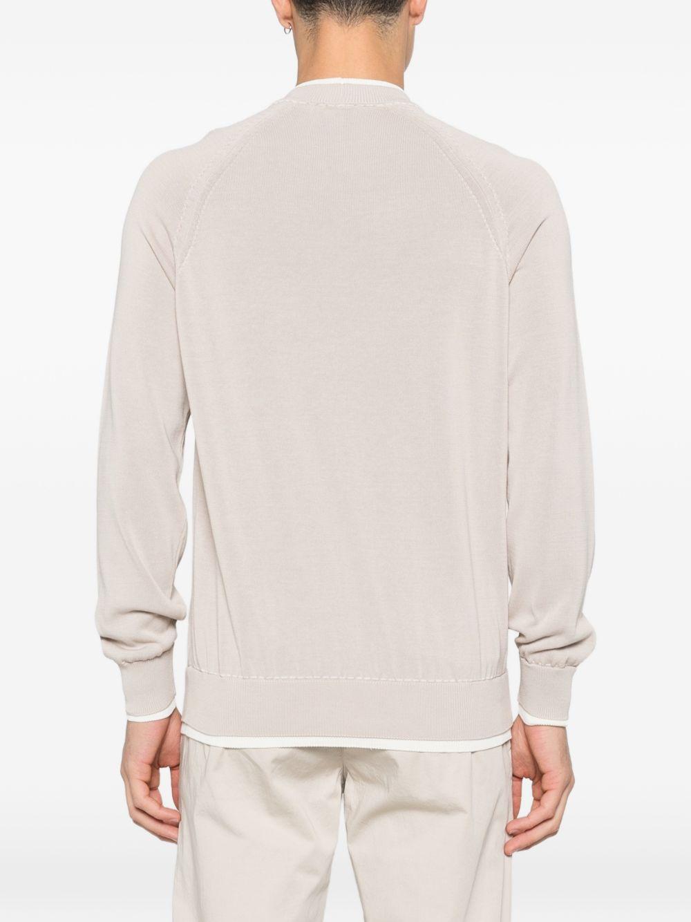 Maglia con design a strati in beige Eleventy - uomo 