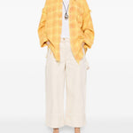 Camicia a quadri in giallo R13 - donna 