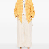 Camicia a quadri in giallo R13 - donna 
