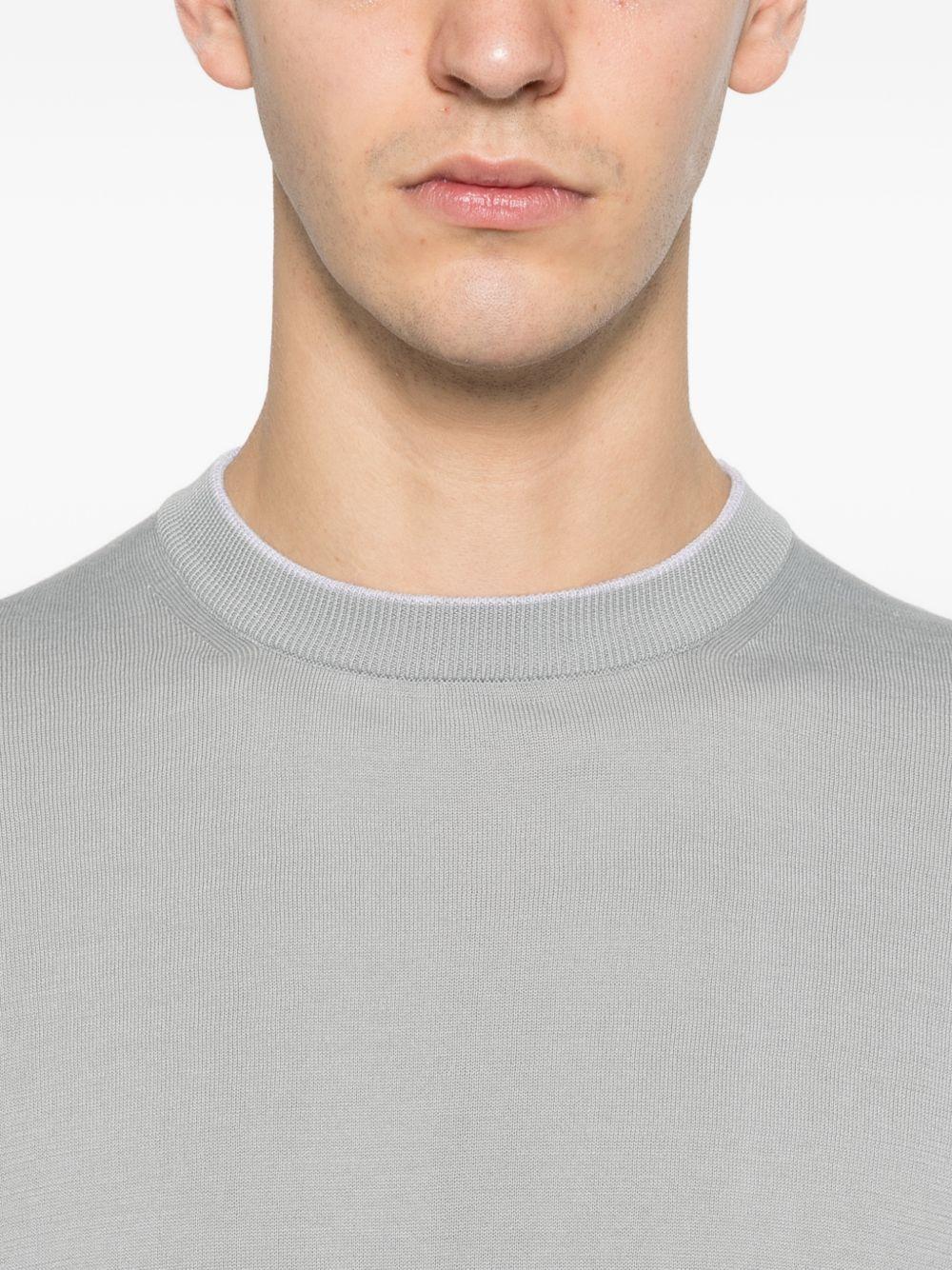Maglia con design a strati in grigio Eleventy - uomo 