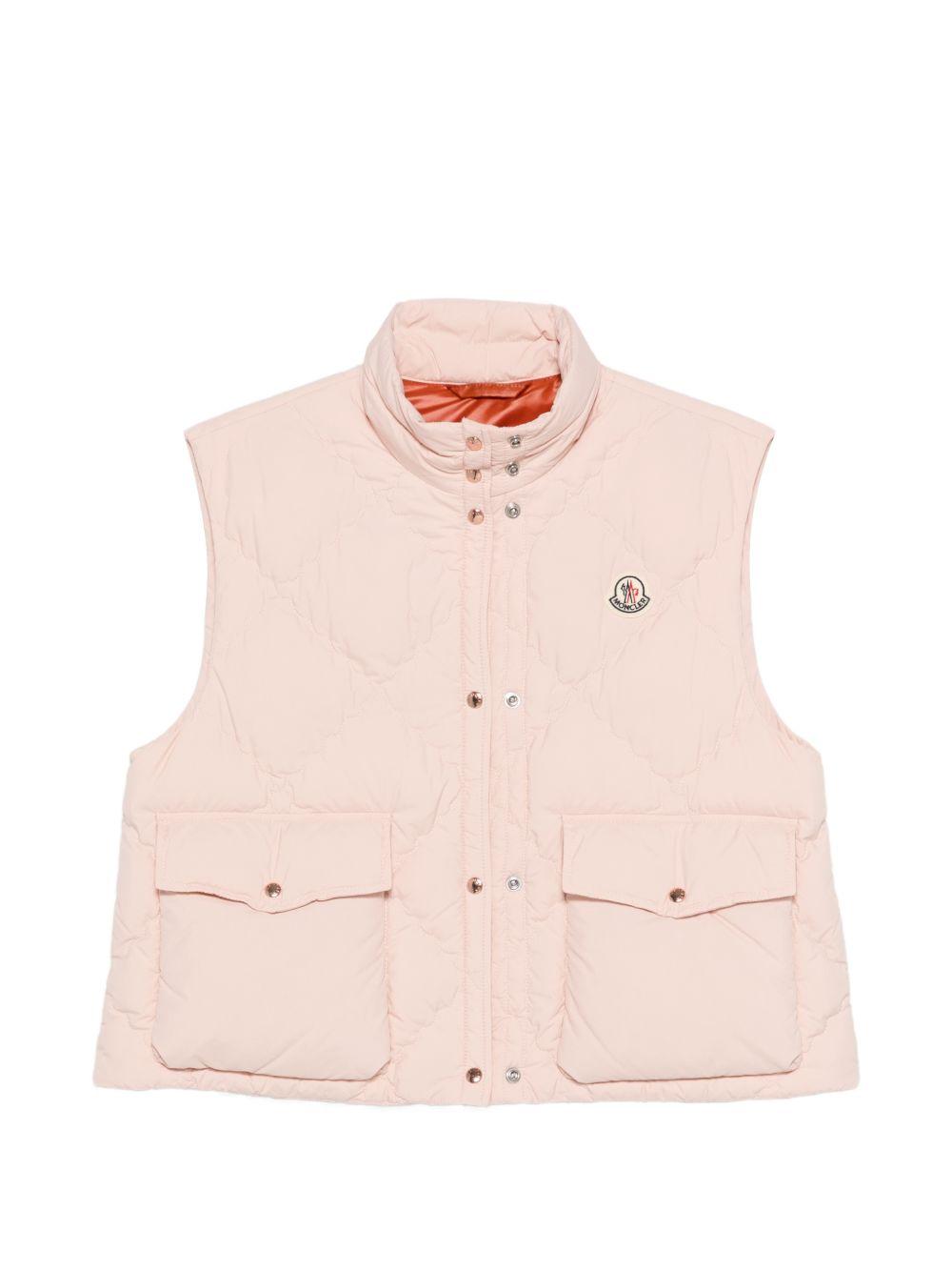 Gialet trapuntato bios in rosa Moncler - donna 