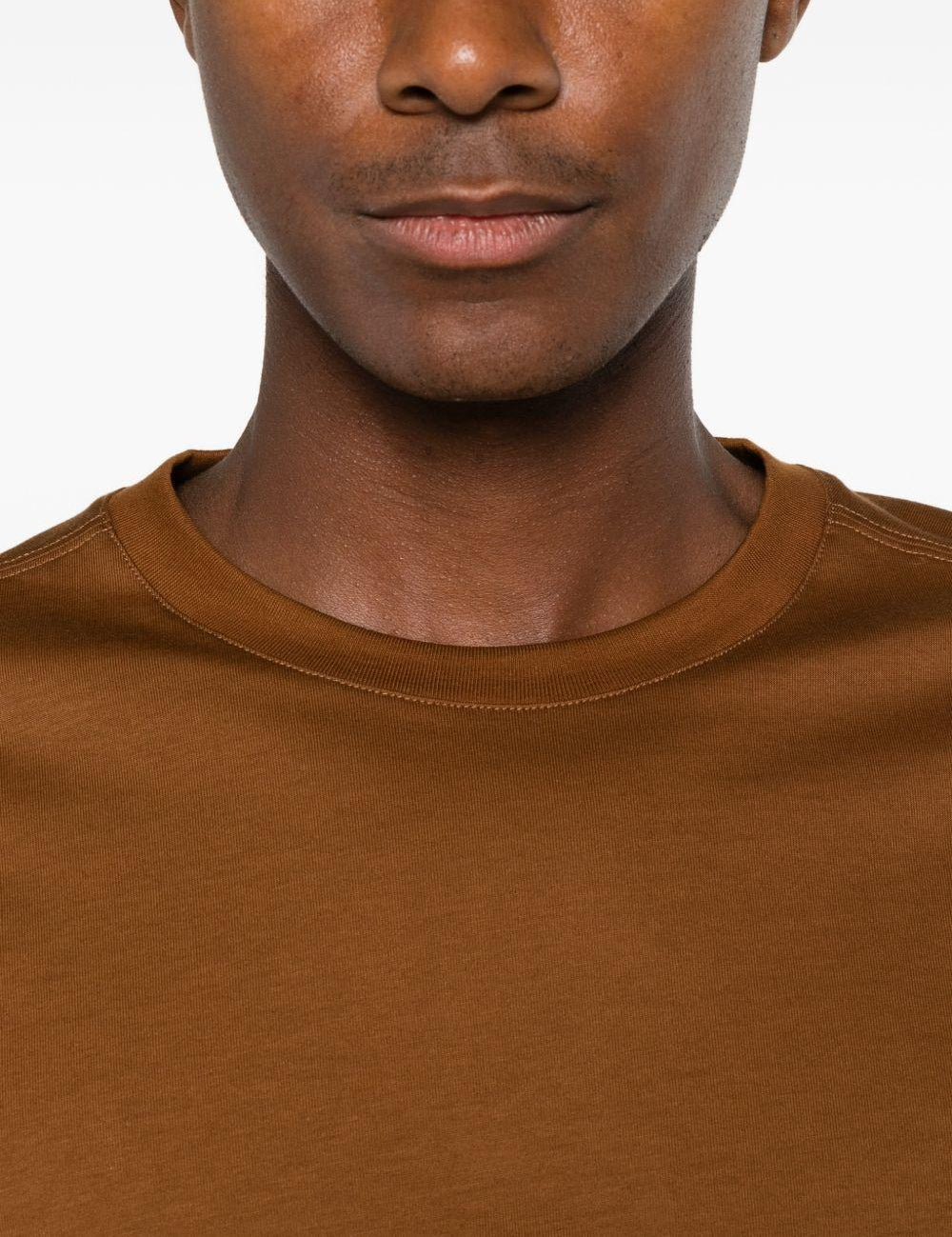 T-shirt a maniche corte in marrone Zegna - uomo 
