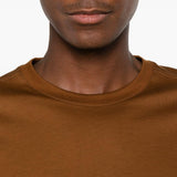 T-shirt a maniche corte in marrone Zegna - uomo 