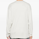 T-shirt a manica lunga in bianco Lemaire - uomo 