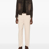 T-shirt in maglia marrone scuro John Smedley - uomo 