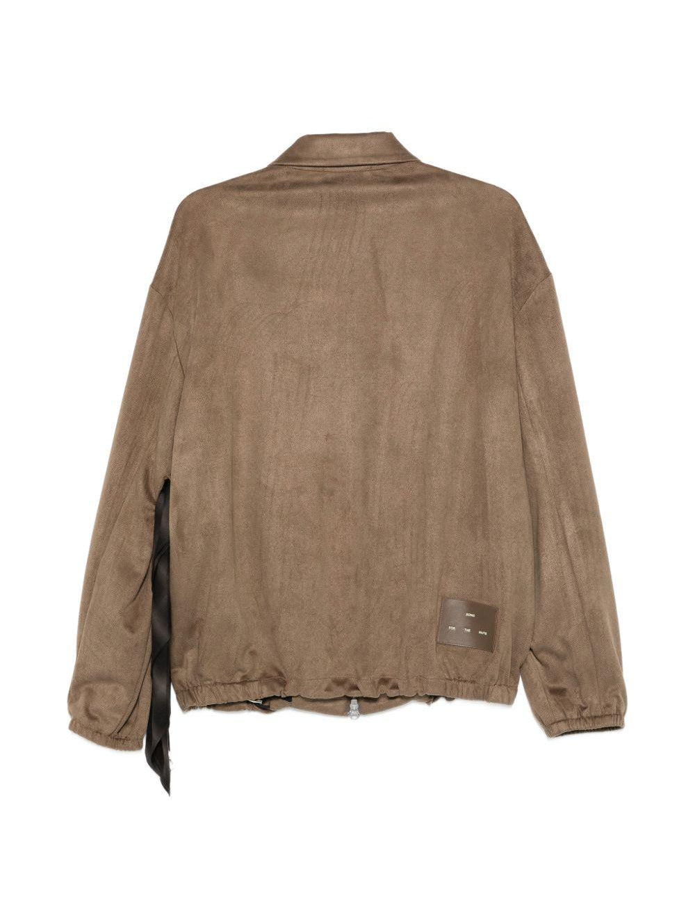 Giacca con zip in marrone Song for the mute - uomo 