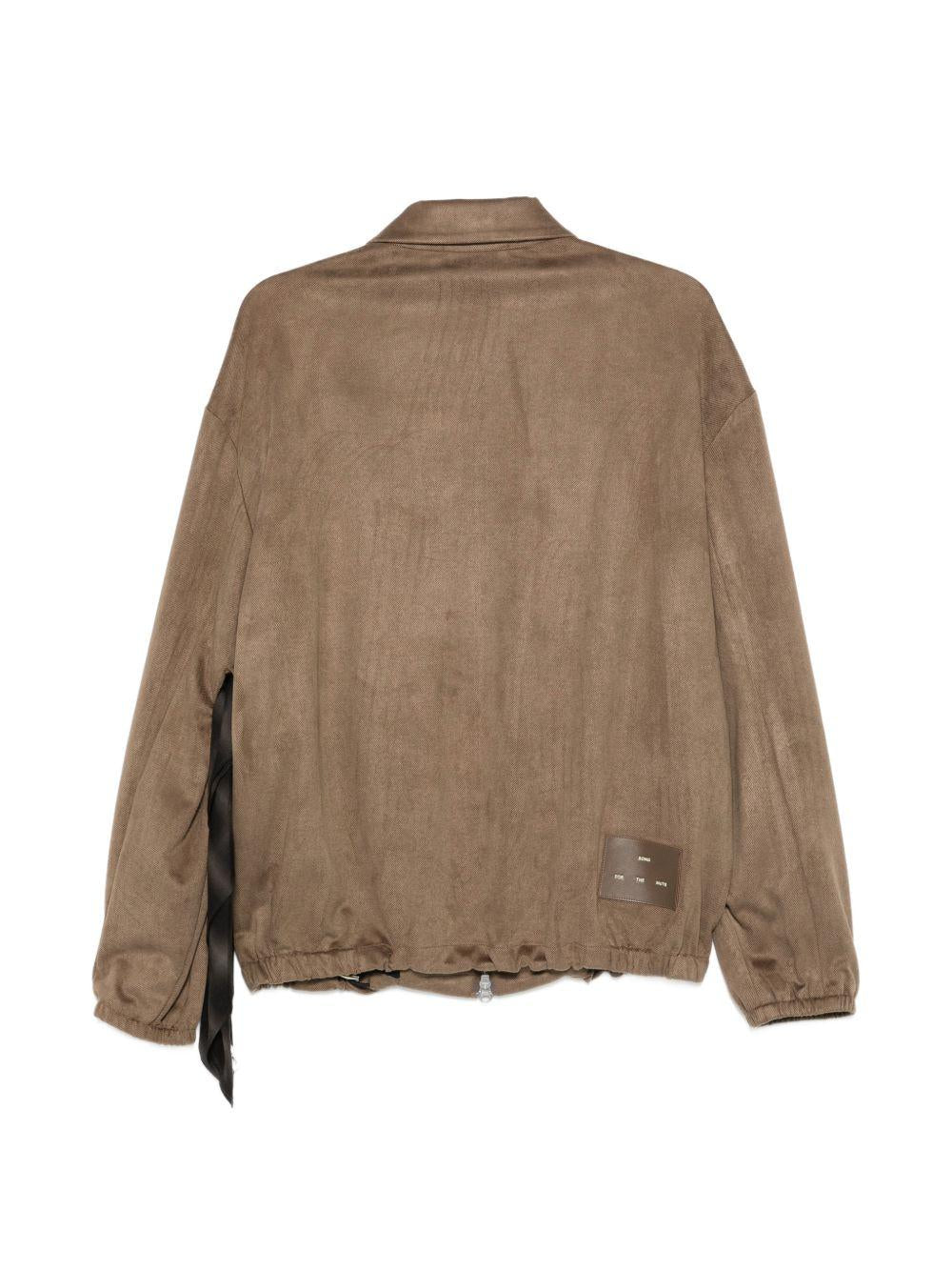 Giacca con zip in marrone Song for the mute - uomo 