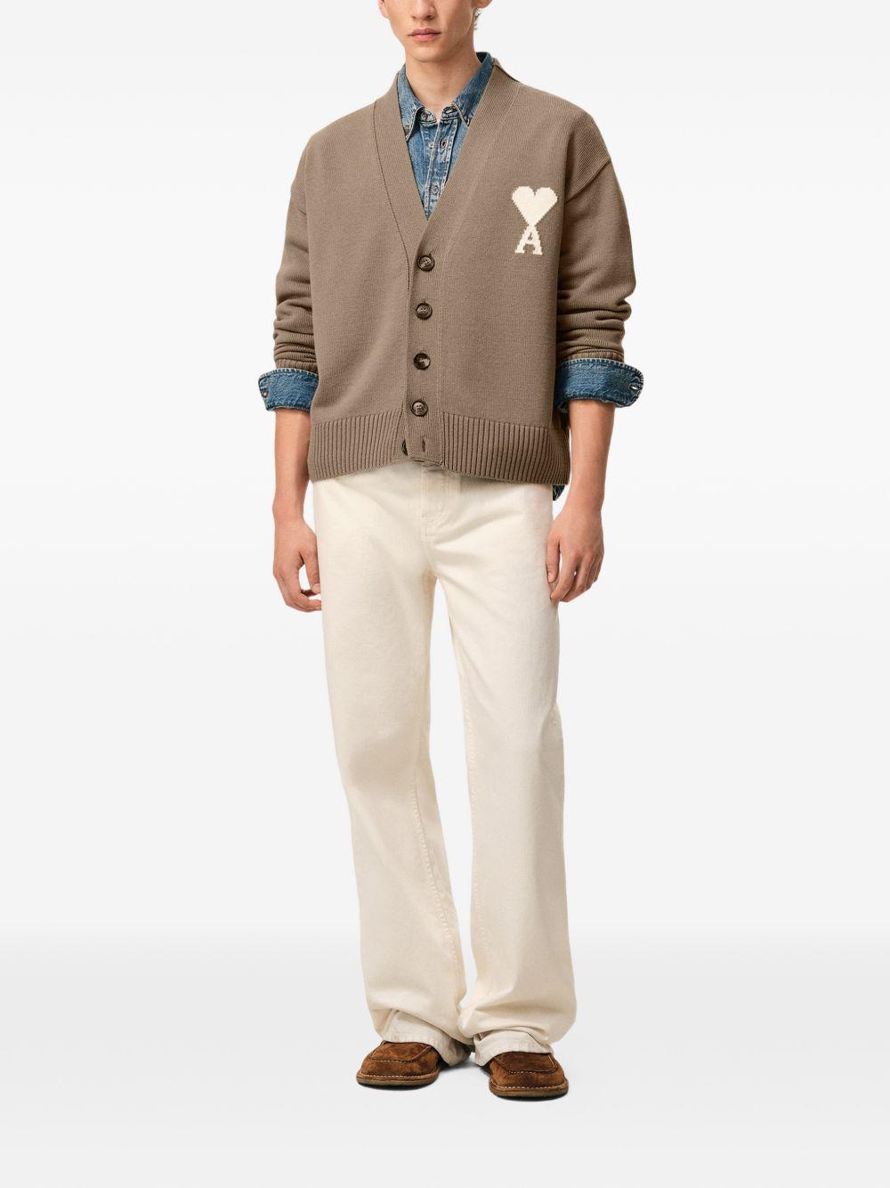 Cardigan ami de coeur in marrone Ami paris - unisex 