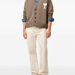 Cardigan ami de coeur in marrone Ami paris - unisex 