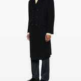 Cappotto doppiopetto in blu Kiton - uomo 