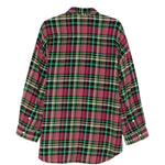 Camicia a quadri con taschino in rosa R13 - donna 