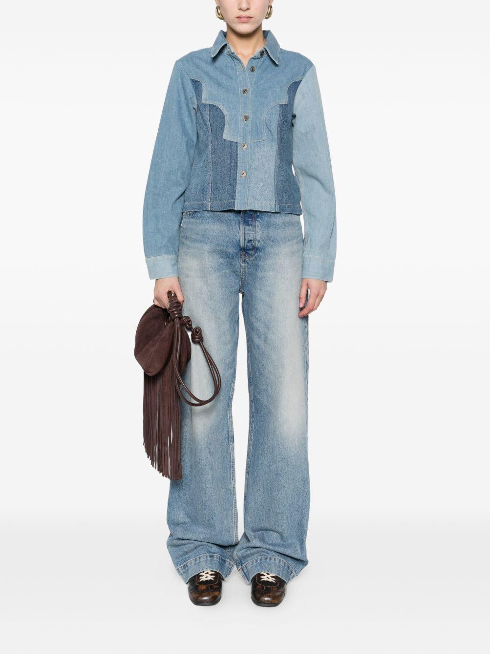 Giacca patchwork con bottoni in blu Levi's blue tab - donna 