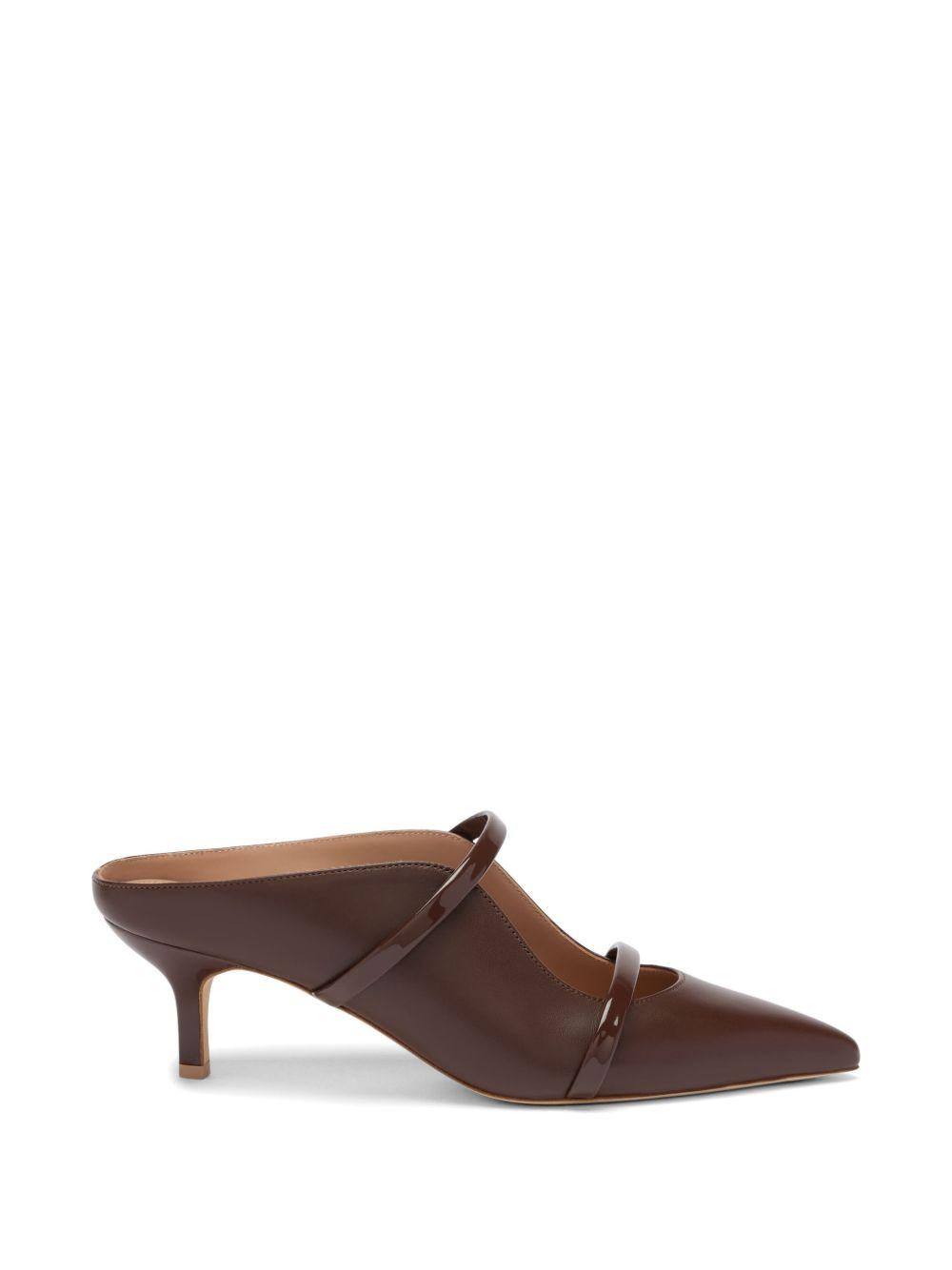 Mules Maureen 45 goffrato croco tabacco 